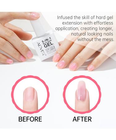 5 in 1 Builder Gel - Pink UV/LED Nail Base Coat for Strong Nails - 15ML - Buy Online on GoSupps.com