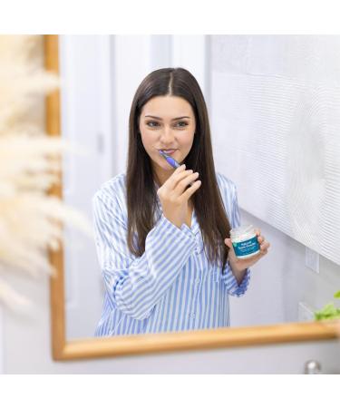  Viva Doria Viva Doria Natural Teeth Powder | Remineralizing Teething Powder | Natural Teeth Whitening Powder | Toothpaste Power | Breath Deodorizer | Refreshing Mint Flavour | 85g Glass Jar - Buy Online on GoSupps.com