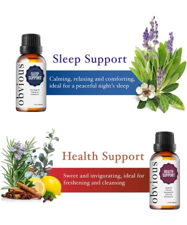 Obvious Health Support Essential Oil Blend - 100% Pure Therapeutic Remedy - 1 oz. Health Blend 1 Fl Oz (Pack of 1) - Buy Online on GoSupps.com