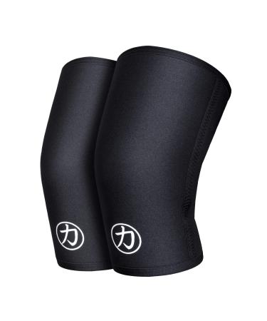 Strength Shop 7mm Neopren Kniebandage for women & men 1 pair (m) color: black extremely tear festivals & resilient IPF competition Knee Sleeves ideal for powerlifting Kraftsport & Co. m black - Buy Online on GoSupps.com
