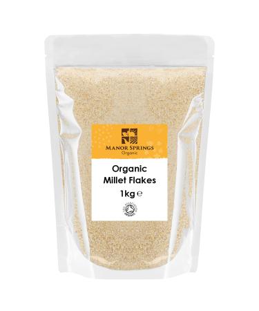 Organic Millet Flakes 1kg by Manor Springs Organic - Buy Online on GoSupps.com
