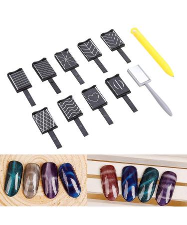Long-Lasting Double-Head Gel Magnet -11Pcs/Set 3D Cat Eye Magnetic LED Polish Soak Off Stick Manicure Nail Art Tools