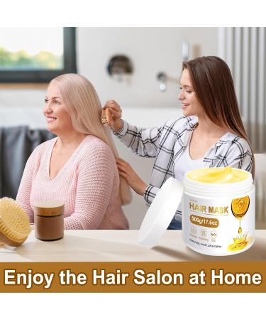 17.6oz Deep Conditioning Hair Mask with Collagen Keratin & Shea Butter - 3-Minute Repair for All Hair Types - Restore Shine & Softness - Buy Online on GoSupps.com