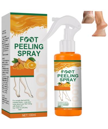 Spray peeling pour les pieds limination des peaux mortes hydratation et claircissement de la peau lissage des pieds secs et fissur s exfoliation des callosit s peeling sur les pied (1PCS)