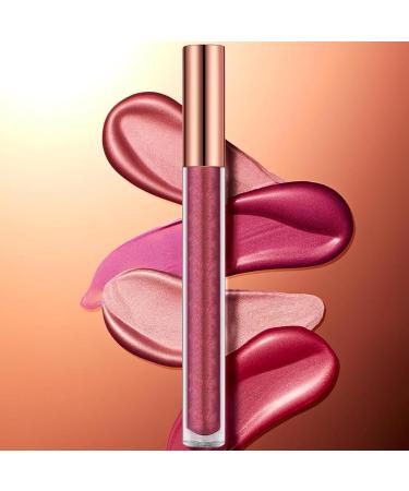 Lip Plumping Gloss Professional Makeup Lip Oil Shiny & Moisturizing Lip Gloss Glitter Lip Gloss Moisturizing Liquid Lipstick Glossy Lip Oil (#04 m) - Buy Online on GoSupps.com