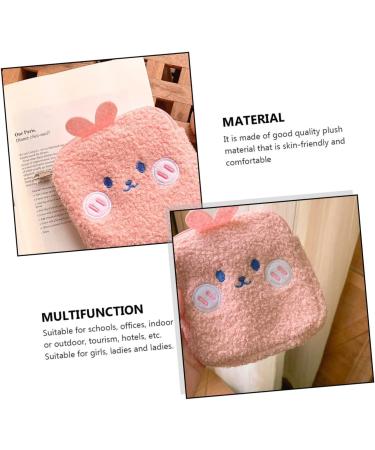 Cabilock Women's Mini Hygiene Bag - Plush Travel Bag for Menstrual Ties Diapers & Accessories | Fluffy Mint Handbag - Buy Online on GoSupps.com