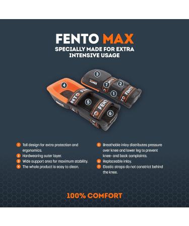 FENTO MAX Clip Elastics | Replaceable and Adjustable Clip Elastics for Knee Pads| Comfortable | Adjustable Elastics for added Protection to Your Knees - Buy Online on GoSupps.com