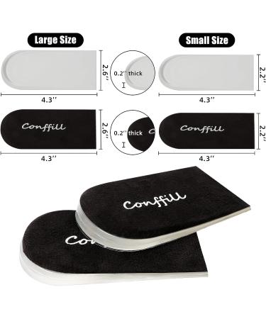 Adjustable Heel Lifts for Shoes 4-Layer 1 Inch Height Increase Insoles | Achilles Tendonitis Relief | Leg Length Discrepancy Correction | Heel Inserts for Women Men | Size L (W 8.5-12 M 7.5-13) | 1 Pair - Buy Online on GoSupps.com