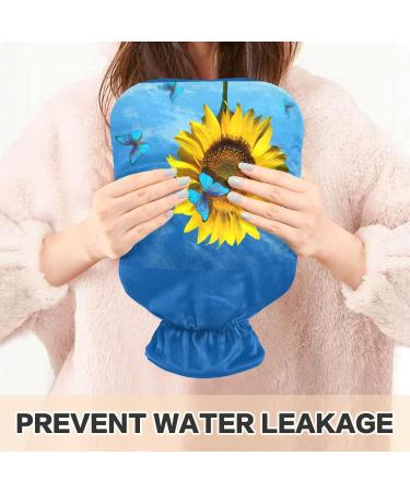 2L Heat Bottle - Durable Hand Warmers for Neck & Shoulder Pain Relief | Sunflower & Blue Butterfly Designs - Buy Online on GoSupps.com