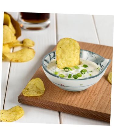 Zerodeko 3 Pcs Shaped Seasoning Dish White Dishes Dessert Plates Soy Dipping Plate Wasabi Dish Sauce Serving Dish Soy Sauce Plates Serving Bowls Mini Ceramics Seasoning Plate Japanese-Style 10.8X10.1X4.6CMx3pcs Blue 02x3pcs - Buy Online on GoSupps.com