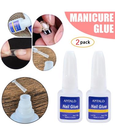 Nail Glue Super Strong Quick Dry False Fake Nail Tips Rhinestones Nail Art Decoration Nail Glue - Professional Salon & Home Use. (2) - Buy Online on GoSupps.com