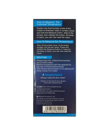 Sovarcate Digital Infrared Thermometer for Adults - Forehead and Ear Fever Accurate Reading for Baby Kids - New Algorithm - Buy Online on GoSupps.com