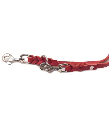 Adjustable Dog Liner for Small & Large Dogs 2.80m x 15mm Red High-Quality Double Linen Leash - Buy Online on GoSupps.com