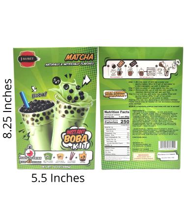 J-Basket Instant Boba Kit - Matcha & Black Tea Flavors + 2 Gosutoys Stickers - Buy Online on GoSupps.com