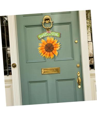 TOPPERFUN Pendant Front Door Sign Fall Decor Wall Decor Iron Country Style Flowers - Buy Online on GoSupps.com