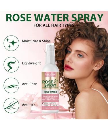 Keratin Protein Hair Serum Anti Frizz Control Repair Hair- Rose Water Spray for Hair Moisturize Anti-Frizz Hair Smooth Products Curly Hair Brush Curl Defining Brush for Shaping Hair Women Men(3PCS) rose spray curl brush-3pcs - Buy Online on GoSupps.com