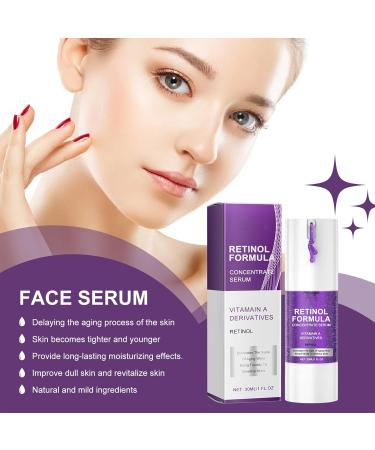 Retinol Face Serum For Women - Night Serum for Face - Super Dark Spot Correcting Glow Serum - Vitamin c Anti Wrinkle Anti-Aging Face Serum - Hyaluronic Acid Plump face care 30ml - Buy Online on GoSupps.com