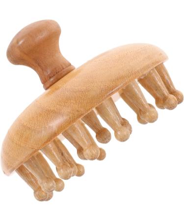 Baluue Mushroom Shaped Wooden Massager | Full Body Brush Massager for Muscle Relief & Scalp Care - International Shipping Available - Buy Online on GoSupps.com