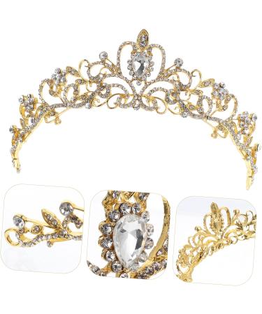MERRYHAPY Large Rhinestone Crown Hair Ties for Women Hair Bands for Womens Hair Women Hair Accessories Hair Accessory Bridal Headdress Women s Jewelry Rhinestone Bridal Crowns Wedding Alloy - Buy Online on GoSupps.com