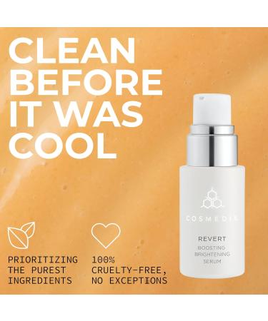 COSMEDIX Revert Boosting Brightening Face Serum - Hydrating Facial Serum for Dark Spots & Uneven Skin Tone - Firming Skincare for Brighter & Natural Glow All Skin Types Cruelty Free - Buy Online on GoSupps.com