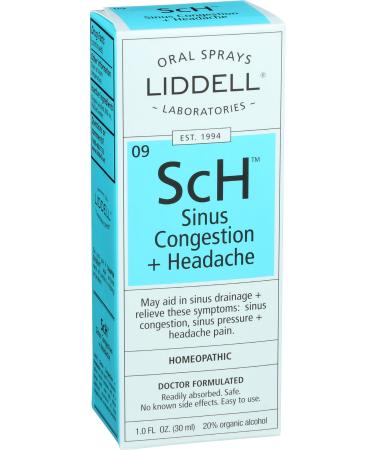 Liddell Homeopathic Sinus Congestion and Headache Spray 1 Fluid Ounce