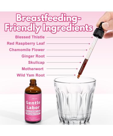 Jkrova Gentle Labor Smoother & Shorter Birth Birth Prep Tincture Without Blue Cohosh Support Uterine Tone Reduces Contractions Birth & Home Birth Essentials 4 fl. oz - Buy Online on GoSupps.com