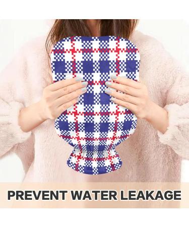 Buy Naanle Plaid American Hot Water Bottle 1L | Pain Relief & Warmth for Bed Hands & Feet | Transparent Bag Included - Buy Online on GoSupps.com