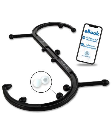 My balance high-quality trigger point massager i robust processed massage tab including silicone attachments & e-book i treat trigger points effectively black