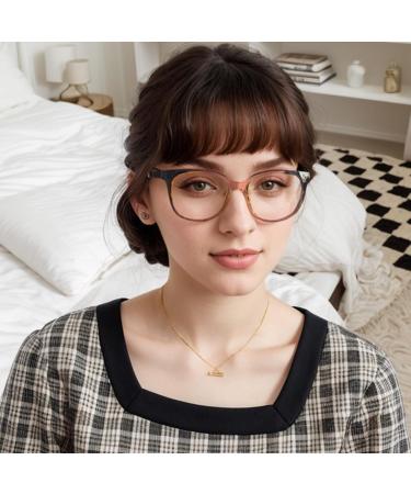 Shop Cat-Eye Blue Light Blocking Reading Glasses for Men & Women - Lightweight 3-Pack in Brown Blue & Red - Magnifying Eyeglasses 2.0x - Buy Online on GoSupps.com
