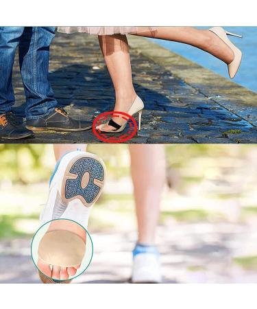 Metatarsal Foot Pads for Women Men - 4 Pair Size 4-8 | Comfortable Ball of Foot Pain Relief Cushion Pads | Durable High Heel Forefoot Cushions - Buy Online on GoSupps.com