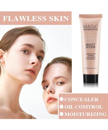 WYBLZPXZ Moisturizing BB Cream Full Coverage Liquid Foundation Hydrating Long Lasting Flawless Concealer Color Correcting Moisturizer Tinted BB Cream for Women(Natual) Natural - Buy Online on GoSupps.com