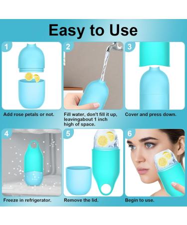 Buy Ice Face Roller - 2022 Upgraded Drip-Proof & Reusable for Skincare Tighten Pores & De-Puff Eyes (Blue) - International Shipping Available - Buy Online on GoSupps.com