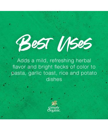 Simply Organic Parsley 0.26 oz (7 g) - Premium Culinary Herb for Flavor & Freshness - Buy Online on GoSupps.com