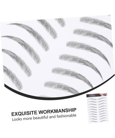 Outanaya 3 Sheets Waterproof Eyebrow Stickers on Accessories Artificial Eyebrows Eye Brows Transfer Stickers 21.00X15.00X0.20CM Black - Buy Online on GoSupps.com