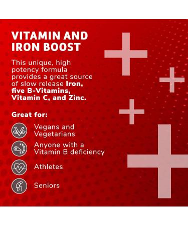High Potency Iron & B Vitamins Liquid Dietary Supplement - Globulo Rojo, 16 Fl Oz (Vegan) - Buy Online on GoSupps.com