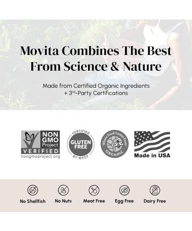 Movita Fermented Vitamin C 250mg Immunity Booster Antioxidant Protection Aids Collagen Synthesis & Iron Absorption Organic Vegan Gluten-Free Non-GMO 30-Day Supply (Eco-Friendly Pouch) - Buy Online on GoSupps.com