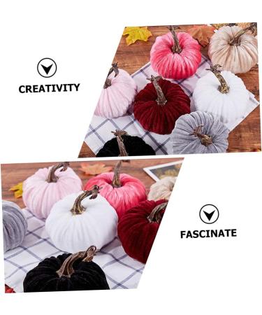 Alipis 6pcs Golden Velvet Pumpkin White Outfit House Ornaments Halloween Party Ornament Pink Outfit Pumpkins Fall Decor Realistic Pumpkins Fake Vegetables Ornament Household Supplies Foam - Buy Online on GoSupps.com