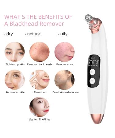 Visual Blackhead Remover Vacuum with Camera | 3 Adjustable Suction Levels | 5 Replacement Probes | USB Rechargeable - Gold - Buy Online on GoSupps.com