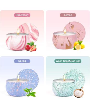 Larger Aromatherapy Candle Gift Set for Women - 4 Pack Natural Soy Wax Candles for Stress Relief Perfect for Christmas Birthdays & Valentine's Day - Buy Online on GoSupps.com
