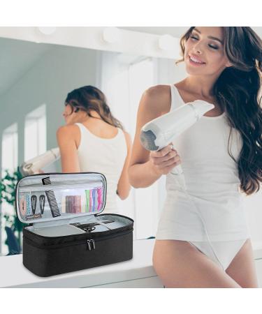 REMEK Hair Dryer Storage Bag | Large Capacity Hair Dryer Storage Organizer Travel Accessories Hair Dryer Handle Bag Gift for Friends Beings Black - Buy Online on GoSupps.com