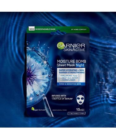 Garnier Sheet Masks Night & Bright Collection 140g - Buy Online on GoSupps.com