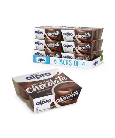 Alpro Alternative au dessert au soja au chocolat noir base de plantes sans produits laitiers sans sucre ajout multipack de 1 l