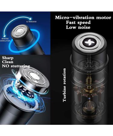 Electric Shaver Mini Portable Shaver Men's Electric Razor Automatic Electric Shaver USB Rechargeable Razor Portable Single Head Razor Shaver Mini Portable Electric Razor for Home Travel Hotel(Black) 033 - Buy Online on GoSupps.com