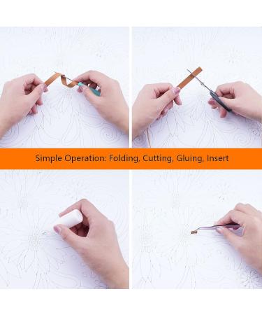 Uniquilling Paper Quilling Kit for Adults - DIY Filigree Painting Kit - Colorful Sunflower Wall Art - 16x20in - Beginner Friendly - Buy Online on GoSupps.com