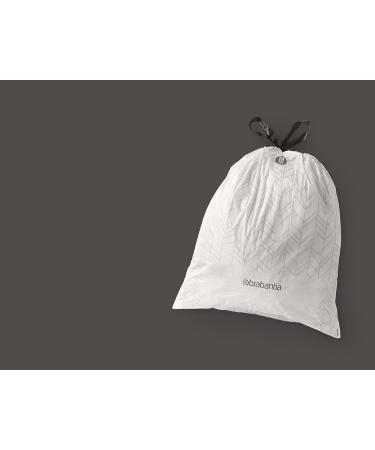 Brabantia Perfectfit Code M Garbage Bags 60L - Extra Strong 120 Bags in 6 Rolls White - Eco-Friendly Multipack for International Shipping - Buy Online on GoSupps.com