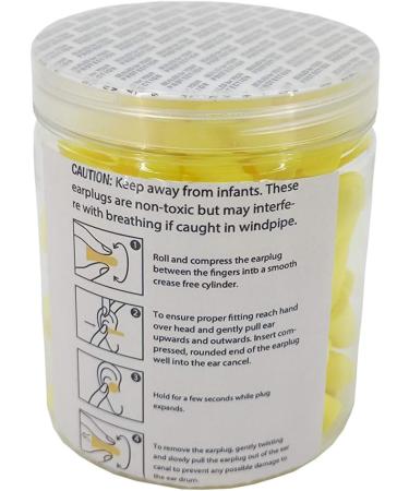 FixtureDisplays Ultra Soft Foam Earplugs - 33dB NRR 50 Pairs for Sleeping Travel Concerts & Studying - Buy Online on GoSupps.com
