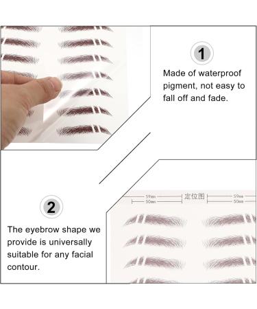 Beavorty 18 pcs eyebrow stickers decal stickers Brow Shaper Eyebrow Tattoos Stickers transfer stickers Miss - Buy Online on GoSupps.com