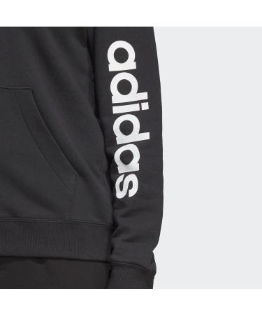 Buy adidas Women's W Lin Ft Fz Hd Hooded Track Top - XL Black/White | International Shipping Available - Buy Online on GoSupps.com