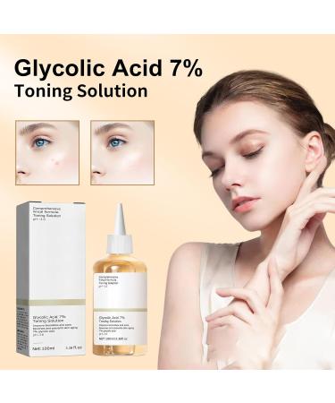 Glycolic Acid 7% Toning Resurfacing Solution Hydrating Toning Solution Hydrating Toner for Face Brighten Blemishes Acne Exfoliate and Rejuvenate Moisturize & Strengthen Your Skin-100ml - Buy Online on GoSupps.com