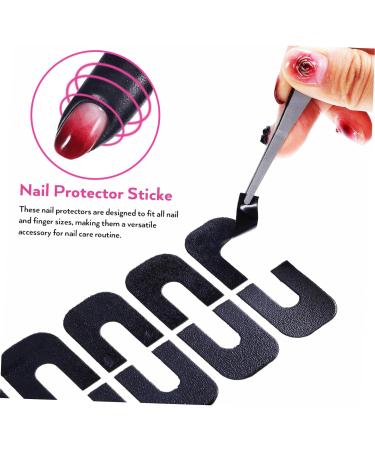 Beavorty 200 Sheets Nail Art Anti-spill Stickers Nail Gel Polish Nail Polish Guard Nail Protectors for Fingers Nail Polish Protector Nail Tape Nail Protector Cover Tearable Tool 3.00X2.50X0.10CMx2pcs As Shownx2pcs - Buy Online on GoSupps.com